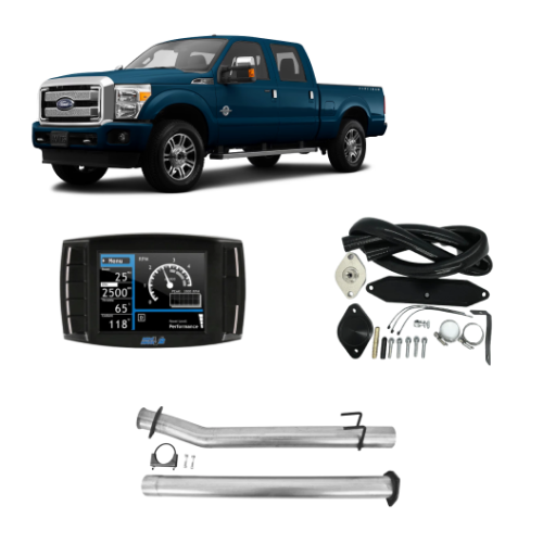 Ford F250/F350/F450 Powerstroke 6.7L (2011-2014) All-In-One DPF/DEF/EGR Delete Kit w/ Delete Pipe