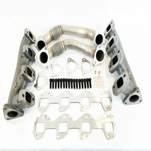 Exhaust Manifold Kit w/ Up-Pipe 2001-2016 GM Duramax 6.6L