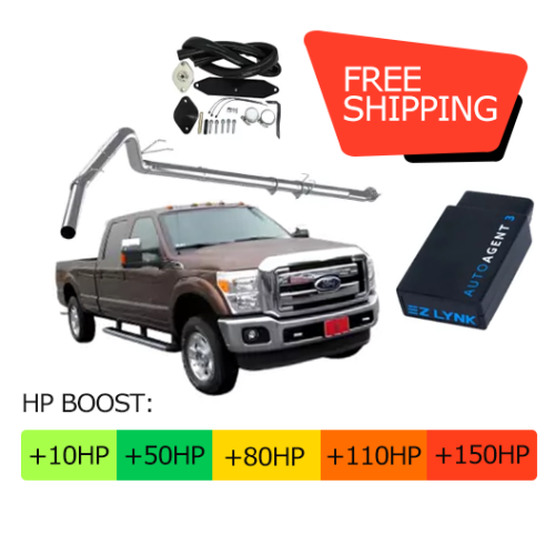 Ford Powerstroke 6.7L | Full Delete Bundle DPF/DEF/EGR w/ 4″ Exhaust | 2011-2014