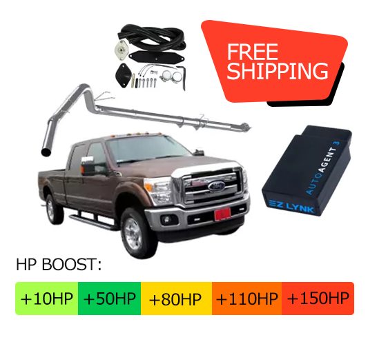 Ford Powerstroke 6.7L | Full Delete Bundle DPF/DEF/EGR w/ 4″ Exhaust | 2011-2014