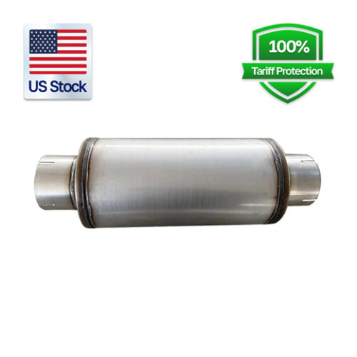 5″ Unpolished Stainless Steel Diesel Muffler T409 | 6.7L Ford Powerstroke 2020-2023
