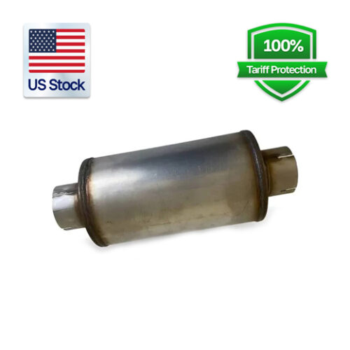 4″ T409 Unpolished Diesel Performance Exhaust Muffler | 6.4L Ford Powerstroke 2008-2010