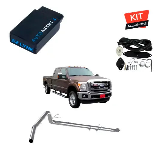 2011-2014 Ford Powerstroke 6.7L | Full Delete Bundle DPF/DEF/EGR w/ 4″ Exhaust