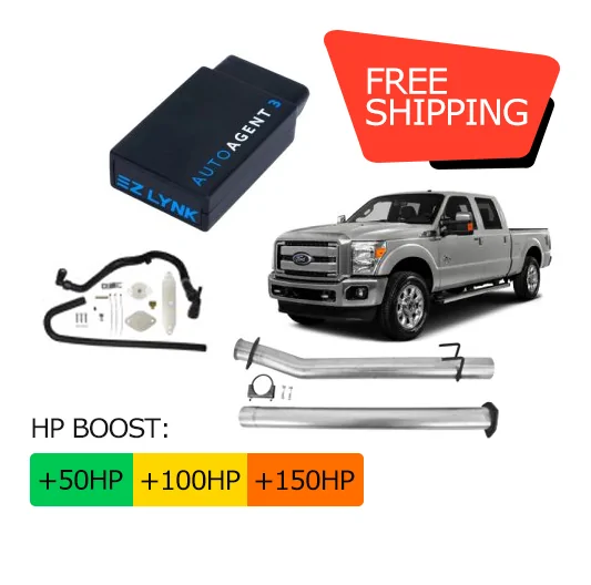Ford Powerstroke 6.7L All-In-One DPF/DEF/EGR Delete Kit w/ Delete Pipe (2015-2016)