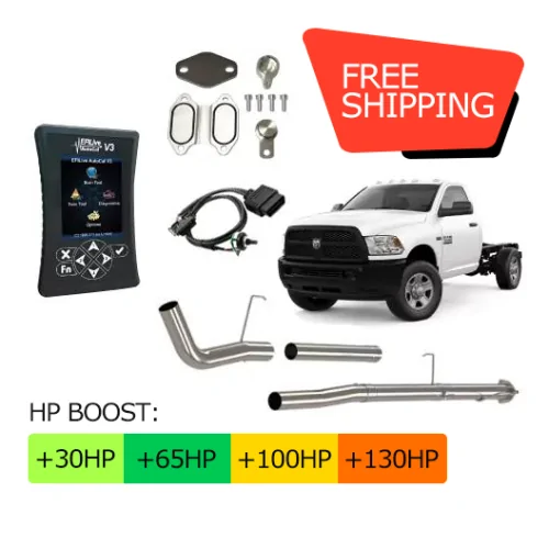 Cab & Chassis Ram Cummins 6.7L | Full Delete Bundle (DPF/DEF/EGR) | Delete Pipe | 2013-2018
