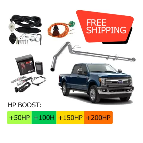 Ford Powerstroke 6.7 | Full Delete Kit (DPF/DEF/EGR) w/ 4 inch Exhaust | 2017-2019