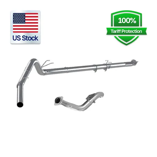 4 Inch Down-pipe Back Exhaust w/o Muffler | Ford Powerstroke 6.7L | 2023-2025