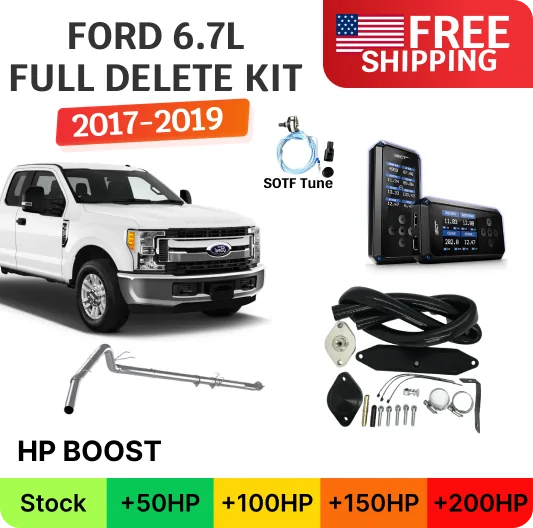 Ford Powerstroke 6.7 | Full Delete Kit (DPF/DEF/EGR) w/ SCT BDX Tuner | 2017-2019