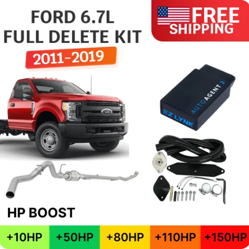 Ford Powerstroke 6.7L F350/F450/F550 Cab & Chassis | Full Delete Kit (DPF/DEF/EGR) | 2011-2019