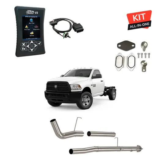 RAM Cummins 6.7L Cab & Chassis | Full DPF/EGR/DEF Delete Kit /w EFI Live AutoCal V3 | 2019-2020