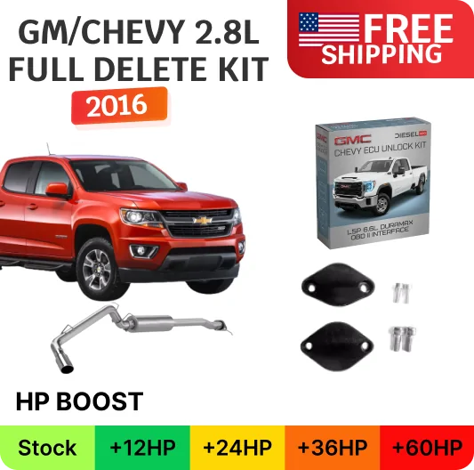 Full Delete Kit | GM/Chevy Canyon/Colorado 2.8L Duramax | 2016