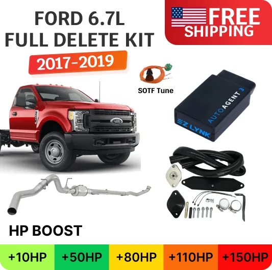 Ford Powerstroke 6.7L F350/F450/F550 Cab & Chassis | Full Delete Kit (DPF/DEF/EGR) | 2011-2016 Ford Powerstroke 6.7L F350/F450/F550 Cab & Chassis | Full Delete Kit (DPF/DEF/EGR) | 2011-2016