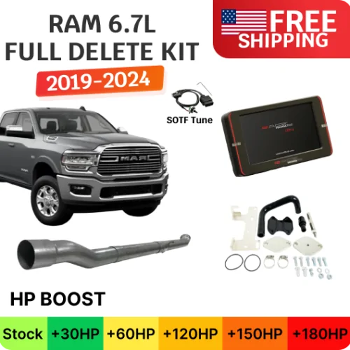 Ram Cummins 6.7L | Full Delete Kit (DPF/DEF/EGR) RaceME Ultra | 2019-2024