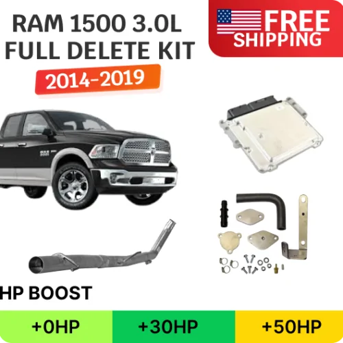 Full Delete Kit (DPF DEF EGR) w/ Bench Flash Tuning | Ram 1500 Ecodiesel 3.0L | 2014-2019