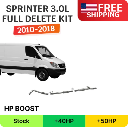 Mercedes Sprinter 2500 & 3500 3.0L | Full DPF, DEF, EGR Delete Kit | 2010-2018