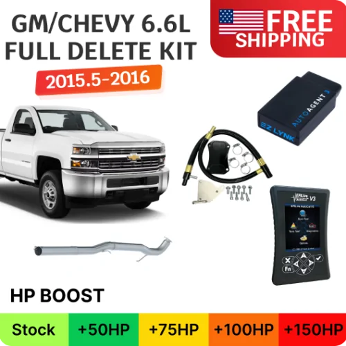 Full Delete Bundle (DPF/DEF/EGR) | GM/Chevy Duramax 6.6L LML | 2015.5-2016 w/ EZ Lynk Auto Agent 3