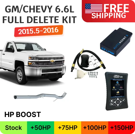 Full Delete Bundle (DPF/DEF/EGR) | GM/Chevy Duramax 6.6L LML | 2015.5-2016 w/ EZ Lynk Auto Agent 3 Full Delete Bundle (DPF/DEF/EGR) | GM/Chevy Duramax 6.6L LML | 2015.5-2016 w/ EZ Lynk Auto Agent 3