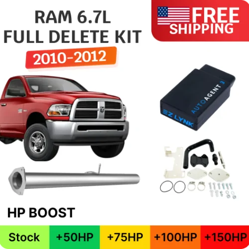 Full Delete Bundle for Ram Cummins 6.7L (2010-2012) with EZ Lynk Auto Agent 3
