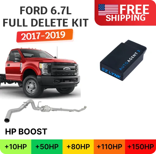 Ford Powerstroke 6.7L F350/F450/F550 Cab & Chassis | Full Delete Kit (DPF/DEF/EGR) | 2017-2019 Ford Powerstroke 6.7L F350/F450/F550 Cab & Chassis | Full Delete Kit (DPF/DEF/EGR) | 2017-2019