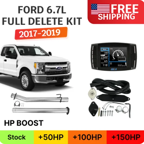 Ford Powerstroke 6.7L | Full Delete Bundle (DPF/DEF/EGR) w/ Delete Pipe | F250, F350 2011-2014 & 2017-2019