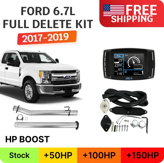 Ford Powerstroke 6.7L | Full Delete Bundle (DPF/DEF/EGR) w/ Delete Pipe | F250, F350 2011-2014 & 2017-2019 Ford Powerstroke 6.7L | Full Delete Bundle (DPF/DEF/EGR) w/ Delete Pipe | F250, F350 2011-2014 & 2017-2019