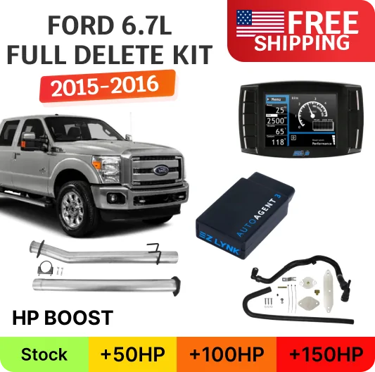 Ford Powerstroke 6.7L | DPF/DEF/EGR Delete Kit w/ EZ Lynk Tuner | 2015-2016 Ford Powerstroke 6.7L | DPF/DEF/EGR Delete Kit w/ EZ Lynk Tuner | 2015-2016