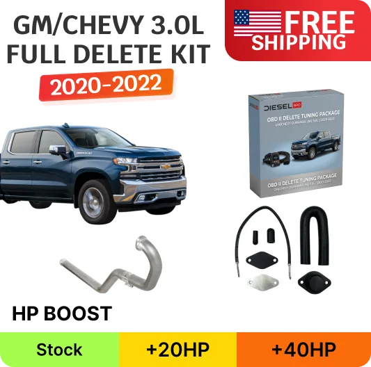 GM / Chevy Duramax 3.0L LM2 | Full DPF/DEF/EGR Delete Kit | 2020-2022