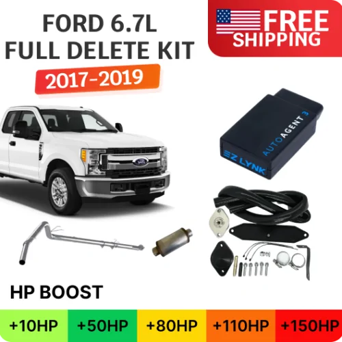 2017-2019 Ford Powerstroke 6.7 | Full Delete Kit (DPF/DEF/EGR) w/ 4 inch Exhaust