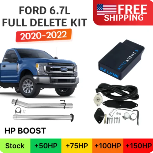 Full Delete Bundle w/ EZ Lynk Auto Agent 3 | DPF/DEF/EGR | Ford Powerstroke 6.7L | 2020–2022