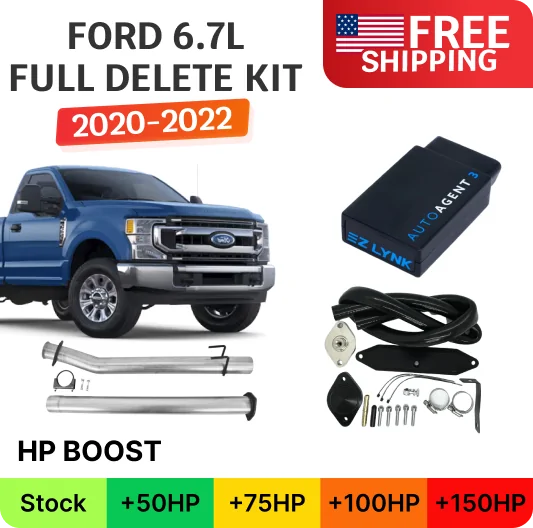 DPF/DEF/EGR Delete Kit w/ EZ Lynk Tuner | Ford Powerstroke 6.7L | 2020-2022