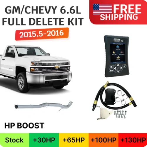 Full Delete Bundle (DPF/DEF/EGR) | GM/Chevy Duramax 6.6L LML | 2015.5-2016 w/ EFI Live Auto Cal V3