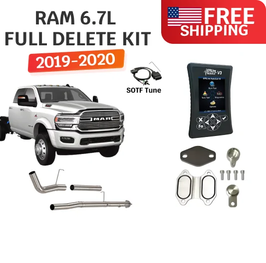 RAM Cummins 6.7L Cab & Chassis | Full DPF/EGR/DEF Delete Kit /w EFI Live AutoCal V3 | 2019-2020