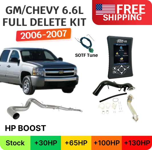 GM/Chevy Duramax 6.6L LBZ | Full Delete Bundle (DPF/DEF/EGR) | 2006-2007