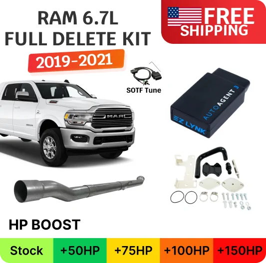 Ram Cummins 6.7L Full Delete Bundle (DPF/DEF/EGR) 2019-2021