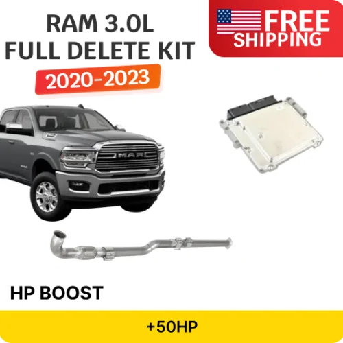 Full Delete Kit DPF/DEF | RAM 1500 Ecodiesel 3.0L w/ Bench Flash Tuning | 2020-2023