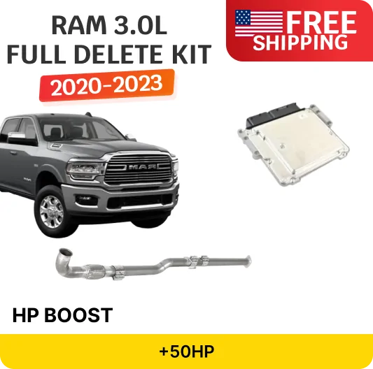 Full Delete Kit DPF/DEF | RAM 1500 Ecodiesel 3.0L w/ Bench Flash Tuning | 2020-2023