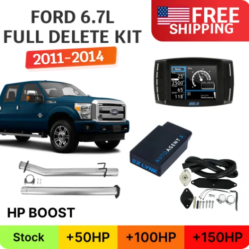 Ford Powerstroke 6.7L | Full Delete Bundle DPF/DEF/EGR w/Exhaust | 2011-2014
