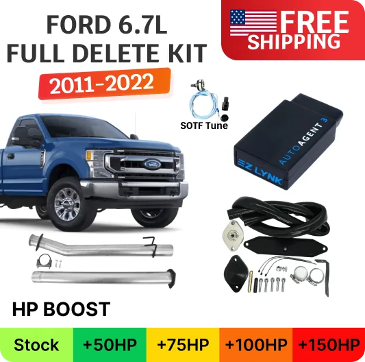 Full Delete Kit DPF/DEF/EGR | Ford Powerstroke 6.7L | 2011-2022