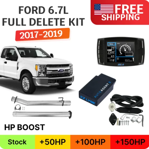 Ford Powerstroke 6.7L | Full Delete Kit (DPF/DEF/EGR) w/ Delete Pipe | F250/F350/F450 2017-2019