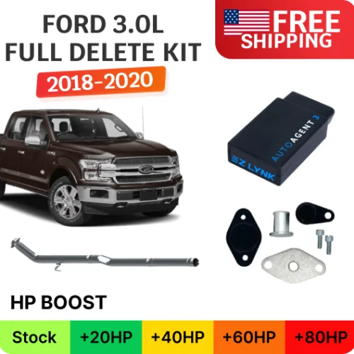 Ford Powerstroke 3.0L Full Delete Kit | DPF/DEF/EGR | Delete Pipe 2018-2020
