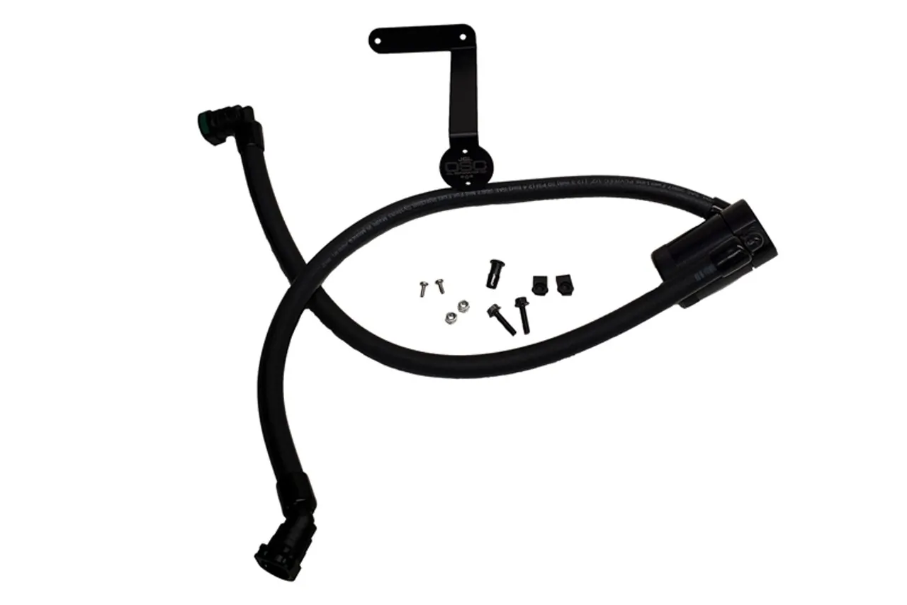 J&L 2011-2023 Ford F-150 Passenger Side Oil Separator 3.0 (Black Anodized)