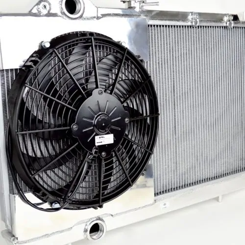 CSF 2003-2007 Evo 7-9 4G63 Full-Slim Radiator w/ Shroud 12″ SPAL Fan